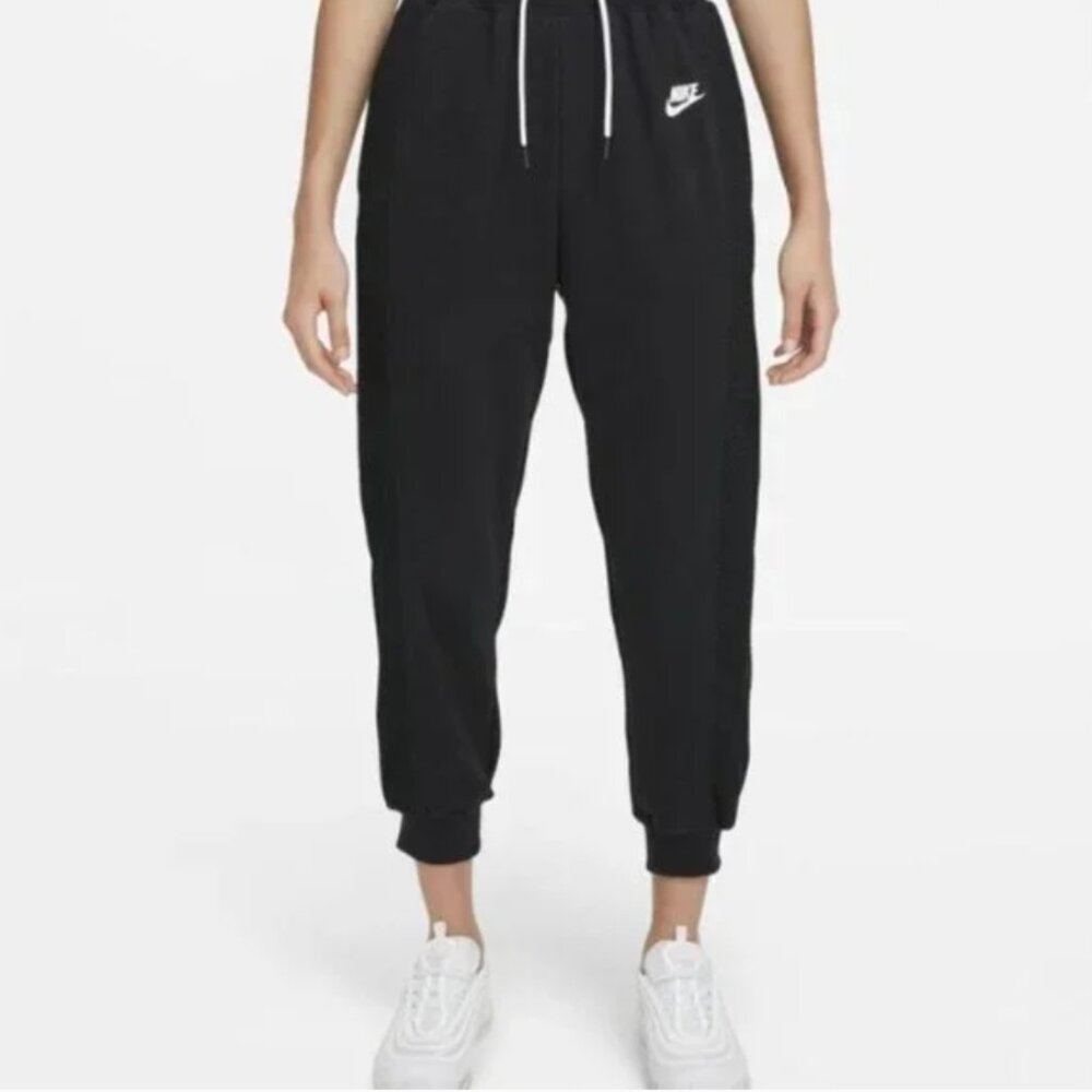 LIKE NEW! Nike Serena Williams Design MESH SIDED WOMENS SWEATPANTS XS Black